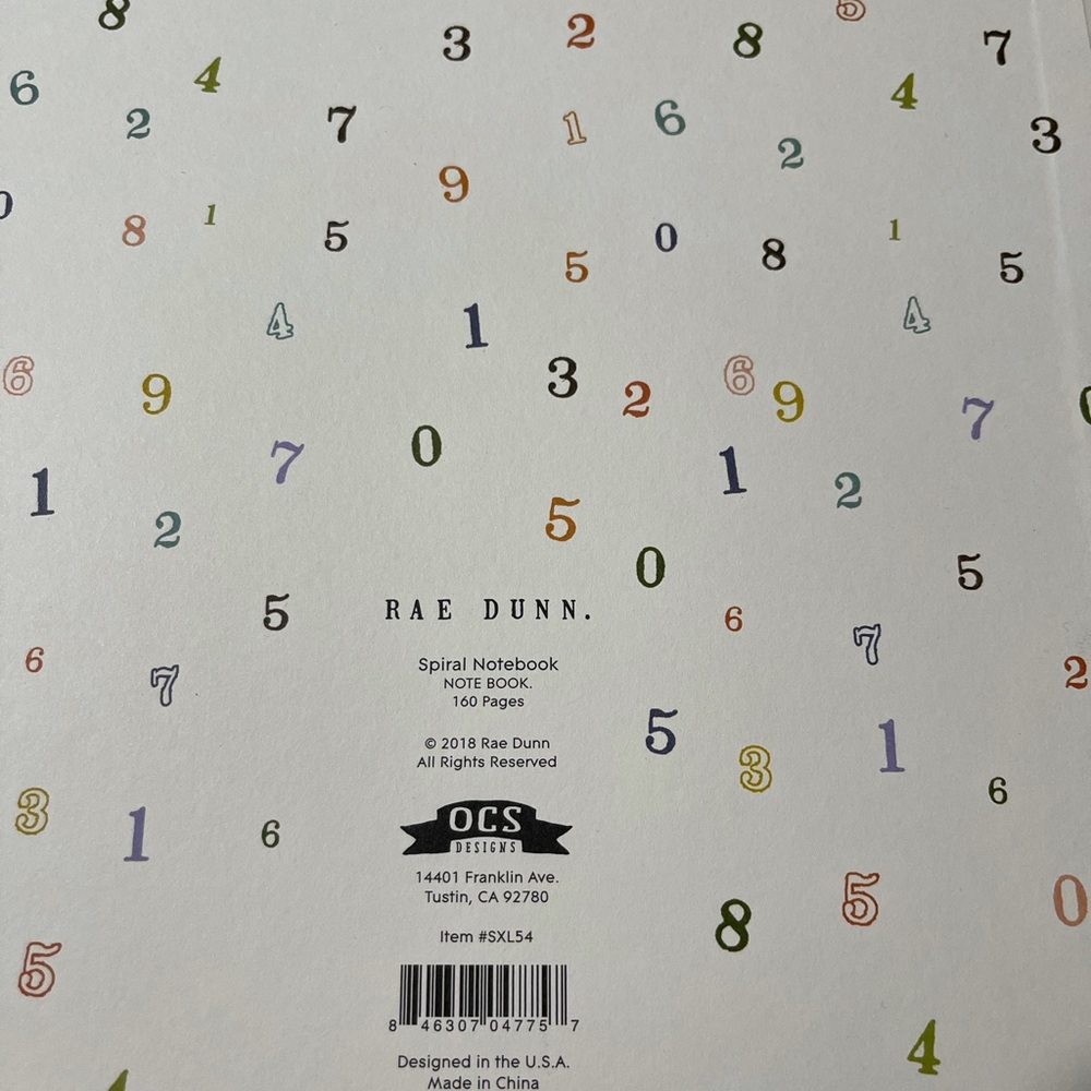 Rae Dunn Spiral Notebook (Journal Diary Office) - Picture 5 of 5